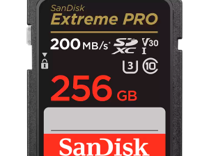 SANDISK Extreme PRO 256GB SDXC Memory Card + 2 years RescuePRO Deluxe up to 200MB/s & 140MB/s Read/Write speeds, UHS-I, Class 10, U3, V30