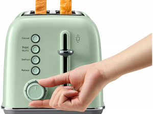 BUYDEEM 2 Slice Toaster, model DT620E, color Cozy Greenish, EU