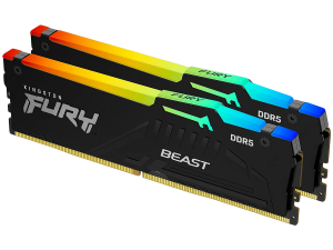 Kingston 32GB 6000MT/s DDR5 CL36 DIMM (Kit of 2) FURY Beast RGB EXPO