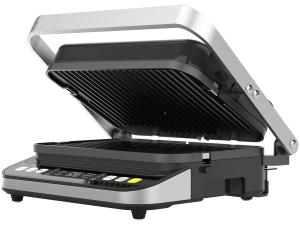 AENO ''Electric Grill EG5: 2000W, 2 heating modes - Lower Grill, Both Grills, 6 preset programs, Defrost, Max opening angle -180°, Temperature regulation, Timer, Removable double-sided plates, Plate size 320*220mm''