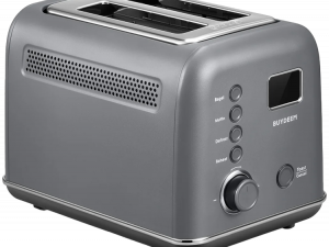 BUYDEEM 2 Slice Automatic Metal Toaster, model DT730E, color Ink Grey, EU