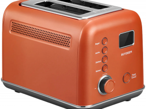 BUYDEEM 2 Slice Automatic Metal Toaster, model DT730E, color Koi Red, EU