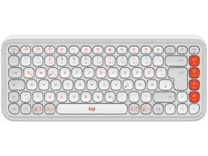 LOGITECH POP ICON KEYS - OFF WHITE - US INT'L - BT  - INTNL-973
