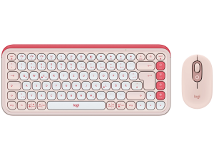 LOGITECH POP ICON COMBO - ROSE - US INT'L - BT  - INTNL-973