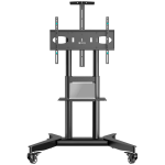 ONKRON Mobile TV stand for 32"-75" up to 50 kg, black