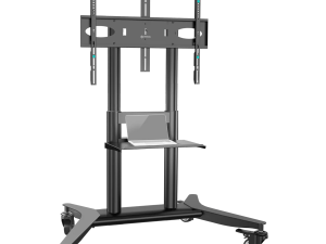 ONKRON Mobile TV stand for 55"-90" up to 75 kg, black