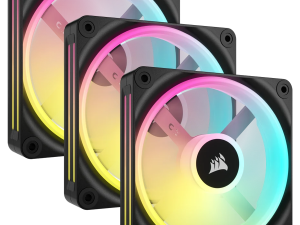 CORSAIR iCUE LINK QX120 RGB, 120mm Magnetic Dome RGB Fan, Triple Fan Kit