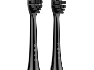 AENO Replacement toothbrush heads, Black, Dupont bristles, 2pcs in set (for ADB0004/ADB0006 and ADB0003/ADB0005)