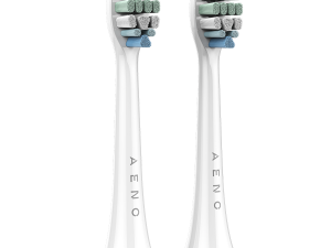 AENO Replacement toothbrush heads, White, Dupont bristles, 2pcs in set (for ADB0003/ADB0005 and ADB0004/ADB0006)