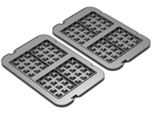 AENO Electric grill AEG0001/AEG0005 Waffle plate,  Non-stick coating, size: 290*234mm, 2 pcs in set