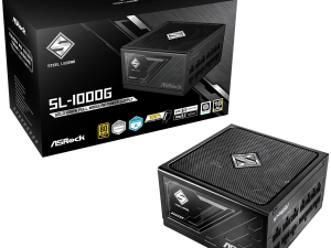 Asrock SL-1000G, 1000W, 80 Plus GOLD, Fully Modular PSU, Japanese Capacitors, 2x EPS 12V CPU(4+4pin), 1x PCIe5.1 (12+4pin), 3x PCIe (6+2pin), 3x 4-pin connectors, 9x SATA, OCP, SCP, OVP, UVP, OTP, OPP protections, 135 mm Axial Fan, ATX 3.1