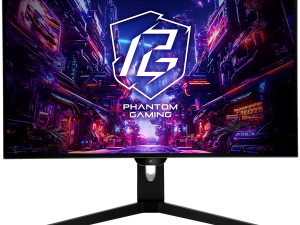 Asrock Gaming Monitor, 27" QHD(2560x1440) OLED, 240 Hz, 129% sRGB, 1 500 000:1, 16:9, 178/178, 0.03 ms, 275 nits, AMD FreeSync™, Height, Swivel, Tilt, 2x 3W Speakers, 2x HDMI 2.0, 2x DP 1.4, 3x USB 3.2, 1x USB-C 1x Audio (3.5mm), 3Y