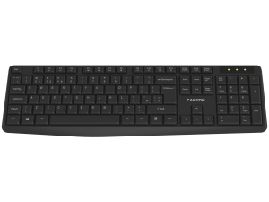 CANYON keyboard KB-W01 EN/BG Wireless Black