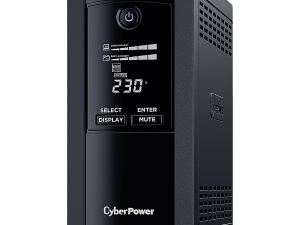 CyberPower UPS с AVR ,Line-Interactive, LCD display,700VA/390W, 4x Schuko, Runtime at 90W ( min ):33, Surge and Spike protection; VP700ELCD