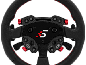 SIMAGIC GT1 Round Steering Wheel with GT Pro Hub(K)| Shifter & Clutch Paddles, Leather,QR70 Included. S207