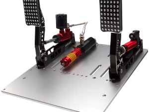 SIMAGIC Crimson Edition, Hydraulic Dual-pedal Set, 100kg Loadcell, Standard Throttle Plate. S311