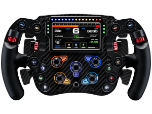 SIMAGIC FX Pro Steering Wheel with Color Screen ,Full Carbon Fiber, Six Paddles, QR50 Included. S203