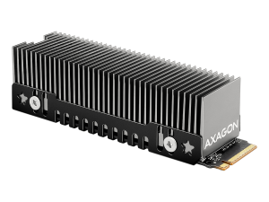 AXAGON CLR-M2XT passive - M.2 SSD, 80mm SSD, ALU body, silicone thermal pads, height 20mm