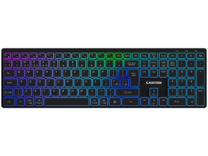 CANYON keyboard HKB-W11 UK/US RGB Dual Mode Wireless Black