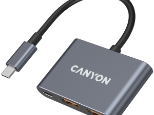 CANYON hub DS-3 3in1 USB-C Dark Grey
