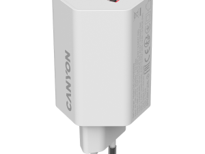 CANYON charger HEXAGON 65 GaN 65W 2xPD 1xQC EU White