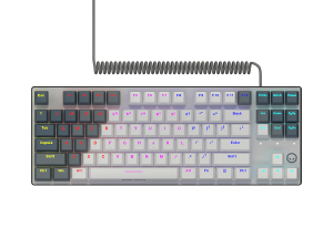 LORGAR Azar 514TKL, Wired RGB mechanical gaming keyboard, white, EN layout