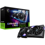 MSI Video Card Nvidia GeForce RTX 5070 12G GAMING TRIO OC, 12GB GDDR7, 192bit, Effective Memory Clock: 28000MHz, Boost: 2610 MHz, 6144 CUDA Cores, PCIe 5.0, 3x DP 2.1b, HDMI 2.1b, RAY TRACING, Triple Fan, 1x16pin, 650W Recommended PSU, 3Y