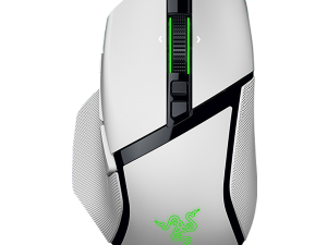 Razer Basilisk V3 Pro 35K, White, Gaming Mouse, HyperSpeed Wireless, Bluetooth, Focus Pro 35K Optical Sensor Gen-2, 35000 DPI, Configurable Razer HyperScroll Tilt Wheel, Up to 140 Hours on Razer™ HyperSpeed Wireless