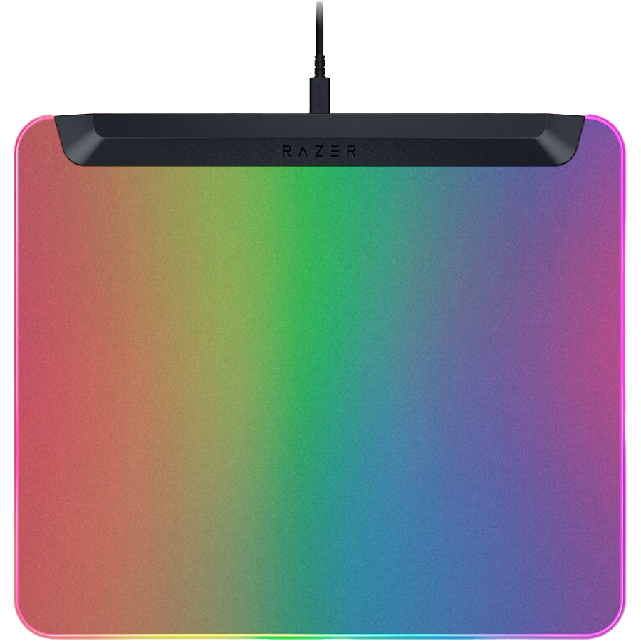 Razer Firefly V2 Pro, Fully Illuminated RGB Gaming Mouse Mat, Edge-to-Edge Backlit Design, 15-Zone Chroma Lighting, Integrated USB 2.0 Port