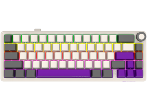 LORGAR KBP70MW, Wireless 65% Mechanical Gaming Keyboard Pro, Beige, EN layout