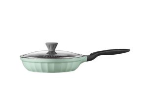 BUYDEEM Cast Aluminum Nonstick Frying Pan 25 cm, model CP151, color Cozy Greenish
