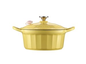 BUYDEEM Enameled Cast Iron Dutch Oven 3,9L, model CP551, color Mellow Yellow