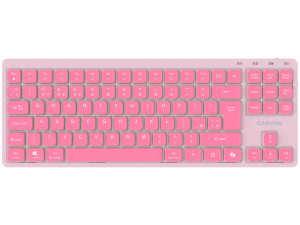 CANYON Keyboard OnType 10 Low Profile EN Wired Pink