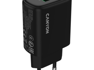 CANYON charger OnCharge 200 20W 1xPD 1xQC EU Black
