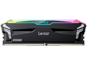 Lexar 32GB Kit (2x16GB) Ares DDR5 6000 CL32 1.35V heatsink, Non-RGB lighting, Dual pack, Black Color