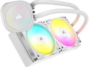 CORSAIR NAUTILUS 240 ARGB White, 240mm Radiator, Liquid CPU Cooler