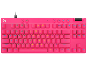 LOGITECH G PRO X TKL RAPID Gaming Keyboard - MAGENTA - US INT'L - USB - EMEA28i-935 - LINEAR