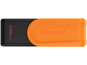 Kingston  256GB Portable USB 3.2 Gen 1 DataTraveler Exodia S (Black/Orange)
