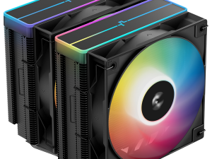 DeepCool AG620 BK ARGB V2, CPU Air Cooler, 2x120mm ARGB PWM Fan, Core Touch Technology 2.0, 6 Heatpipes, LGA1851/1700/1200/115x, AMD AM5/AM4, 129x136x161 mm(LxWxH), 2Y, R-AG620-BKAMMN-GJD