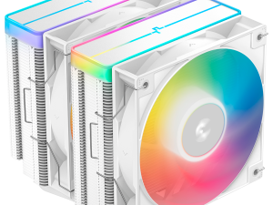DeepCool AG620 WH ARGB V2, CPU Air Cooler, 2x120mm ARGB PWM Fan, Core Touch Technology 2.0, 6 Heatpipes, White, LGA1851/1700/1200/115x, AMD AM5/AM4, 129x136x161 mm(LxWxH), 2Y, R-AG620-WHAMMN-GJD