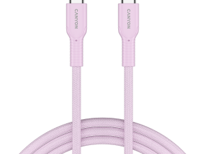 CANYON cable OnWire 60CL C-C 60W COLOR Braided 1m Pink