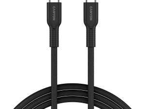 CANYON cable OnWire 60CL C-C 60W COLOR Braided 1m Black