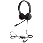 JABRA Evolve 20, Stereo UC, USB C/A adapter