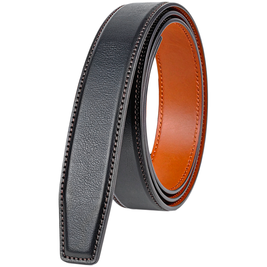 Leather Belt Black/Cognac 100