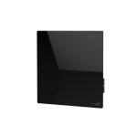 AENO Premium Eco Smart Quadro Wall Heater, 500W, 50x50 cm., Tempered glass, Infrared+convection heating type, LED display Plug type: Europe (E/F type), BLACK, , Made in Poland