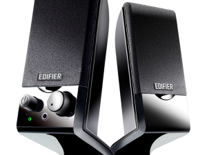 Edifier M1250 2.0 Audio System, USB, AUX, 1.2W (RMS), Volume Control, Black