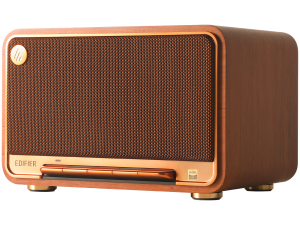 Edifier D32 2.1 Speaker, BT V5.3, Wi-Fi, AUX, USB-C, 1x 4-inch Midrange Driver, 2x 1-inch Tweeters, 60W (RMS), Brown