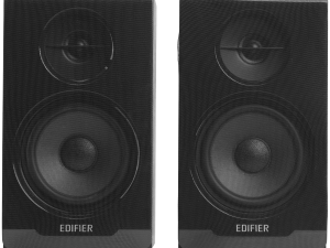 Edifier R33BT 2.0 Bookshelf Speakers, BT V5.0, AUX, 0.5-inch Tweeters, 3.5-inch Drivers, 10W (RMS), Control Buttons, Black