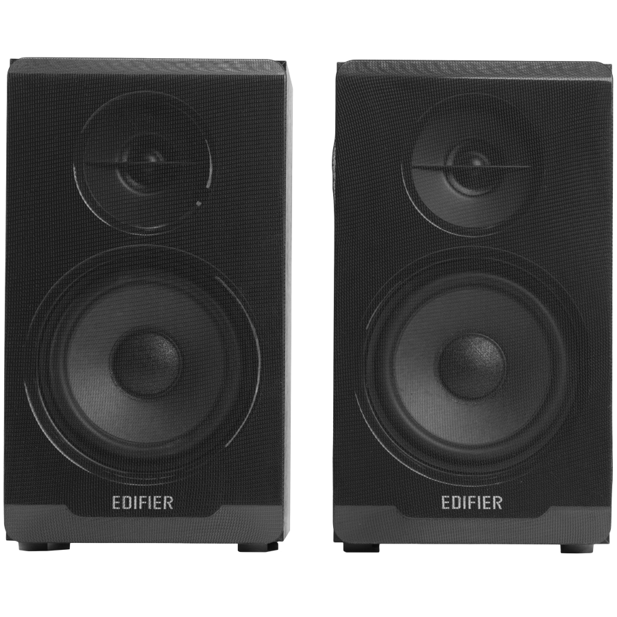 Edifier R33BT 2.0 Bookshelf Speakers, BT V5.0, AUX, 0.5-inch Tweeters, 3.5-inch Drivers, 10W (RMS), Control Buttons, Black