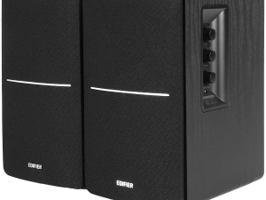 Edifier R1280DB 2.0 Bookshelf Speakers, BT V5.1, Optical, Coaxial, RCA, 0.5-inch Tweeters, 4-inch Drivers, 42W (RMS), Control Knobs and Remote Control, Black